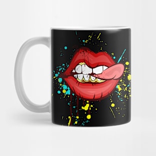 Sweet Lips Tongue pop Shirt gift idea Mug